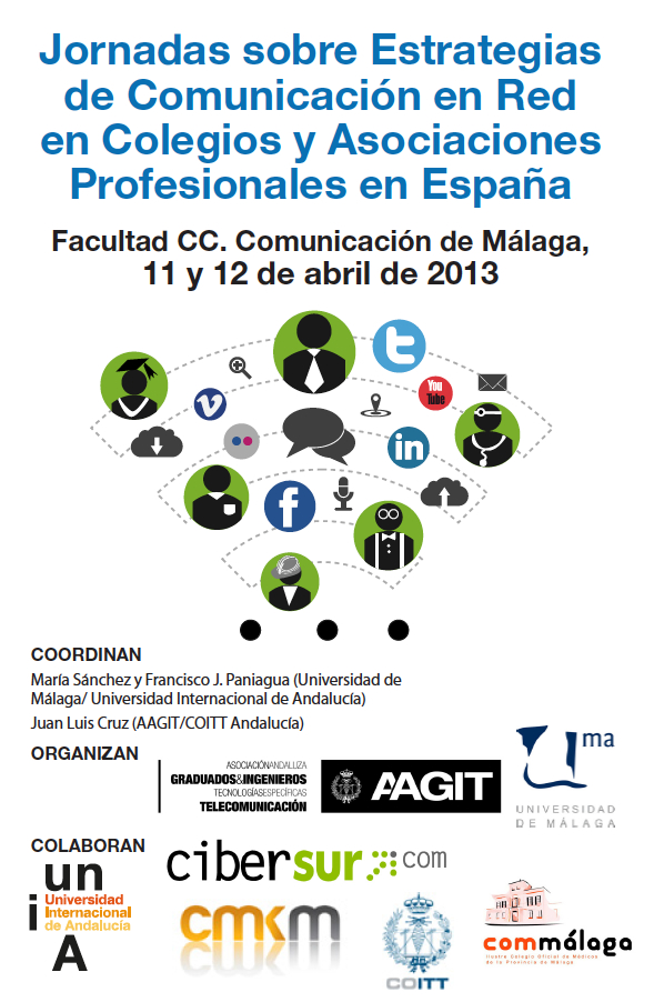 Cartel Jornadas Comunicación Colegios Profesionales